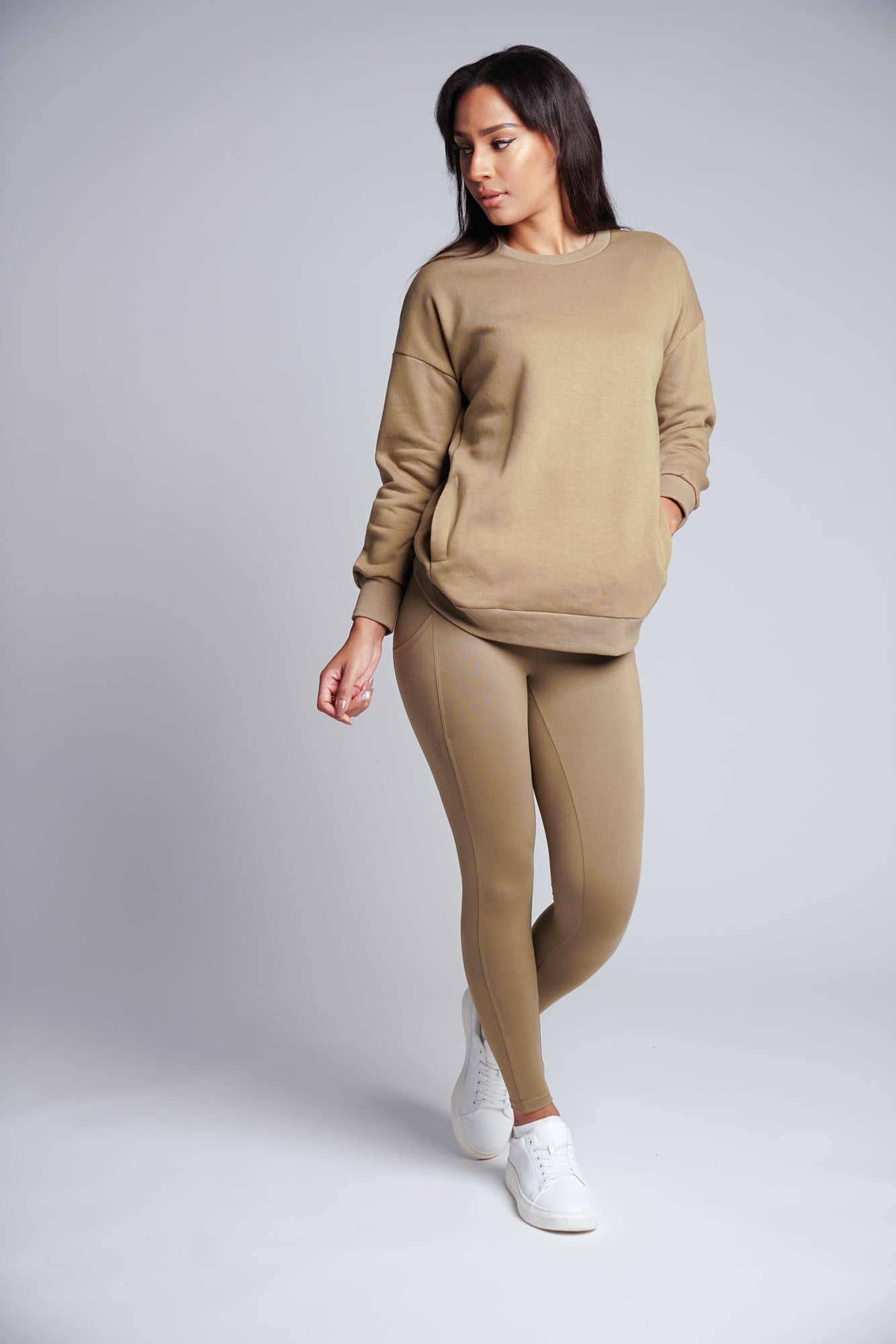 Womens leggings best sale and sweatshirt set