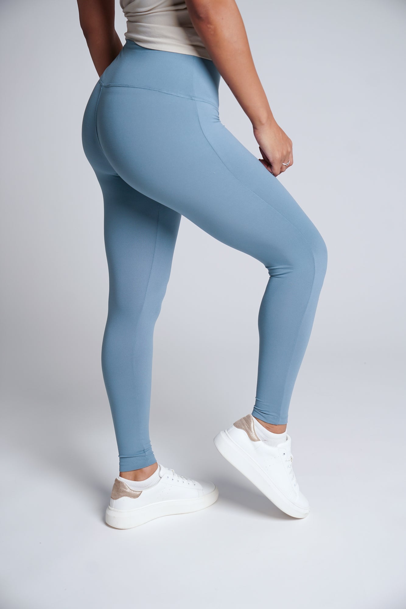 Everywear Full Length Leggings (S-XL) | Blue Grey